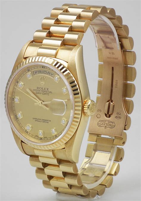 rolex oyster perpetual day date 18k 8385 price